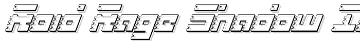 Roid Rage Shadow Italic font